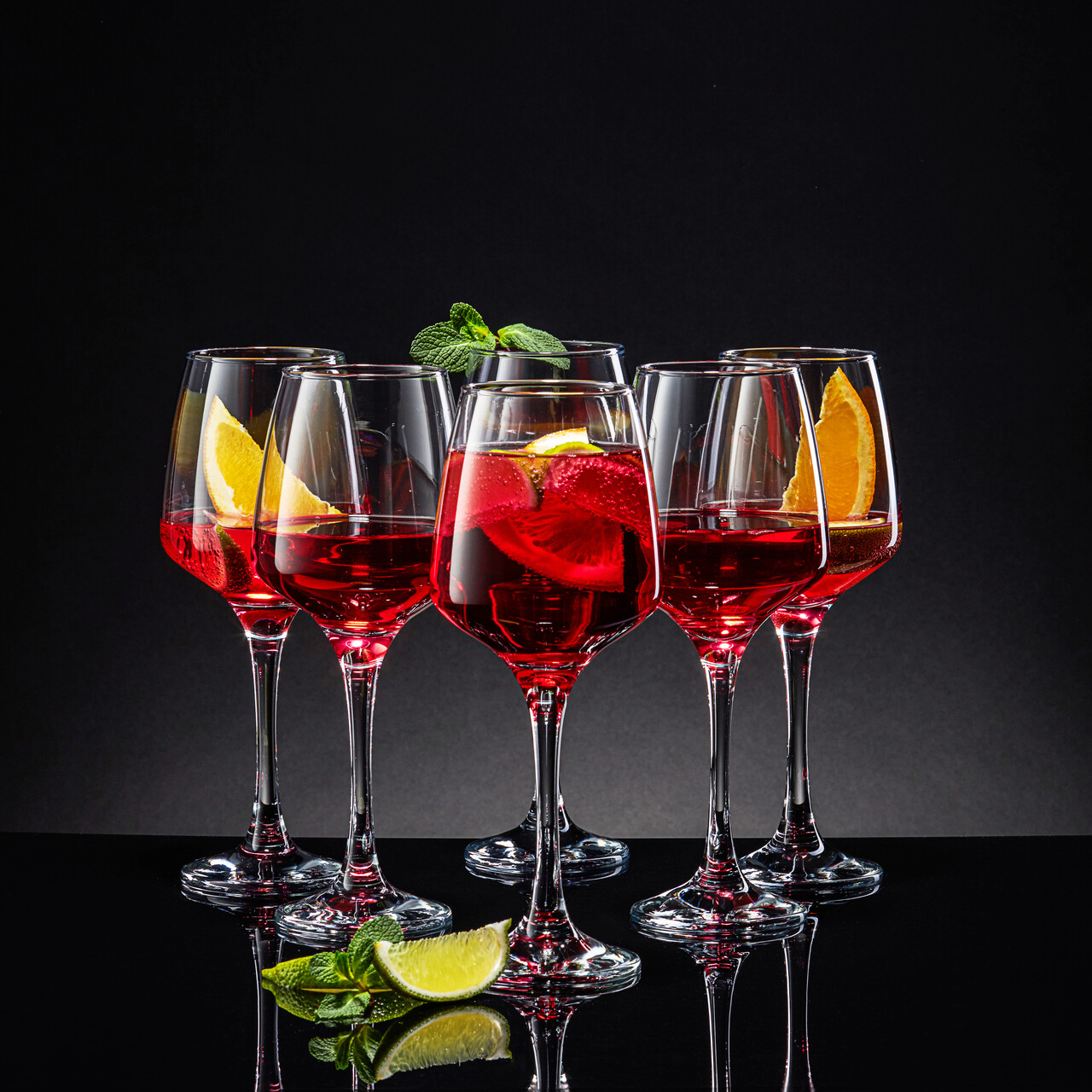 Set 6 pahare pentru vin Sparkle, Ambition, 400 ml, sticla, transparent - imagine 5